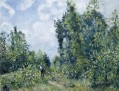vagabundo cerca del bosque 1887 Camille Pissarro bosque